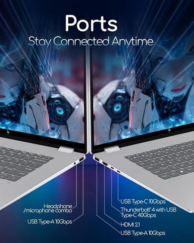 HP OmniBook 7 Flip 16 Copilot+ لاب توب 2 في 1 - Intel Ultra 7 258V (47 NPU Tops) - شاشة لمس OLED مقاس 16 بوصة 3K 120 هرتز - Wi-Fi7، كاميرا 5 ميجابكسل بالأشعة تحت الحمراء، لوحة مفاتيح بإضاءة خلفية، مع ملحق - Win 11 Pro (32 جيجابايت DDR5 | 2 تيرابايت SSD) in Kuwait