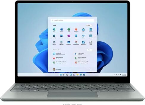Microsoft Surface Laptop Go 2 شاشة لمس 12.4 بوصة - 1536 x 1024 - Intel Core i5 الجيل الحادي عشر i5-1135G7 رباعي النواة (4 النواة) 2.40 جيجا هرتز - إجمالي ذاكرة الوصول العشوائي 8 جيجا بايت - ذاكرة داخلية 8 جيجا بايت - 128 جيجا بايت SSD - Sage - in Saudi Arabia