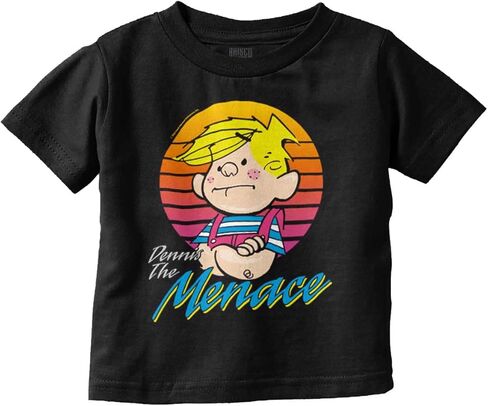 Funny Retro Comic Dennis The Menace Toddler Boy Girl T Shirt in Saudi Arabia