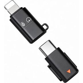 Type C Adapters for DJI Mic Mini, with USB C Adapter for Lightning Port Devices for iPhone Smartphone/PC/Mac Connector Accessories, Wireless Microphone Receiver, Plug and Play in Saudi Arabia