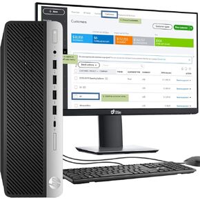 HP 800 G5 Desktop Computer PC, Intel i5 9500 up to 4.40 GHz, 32GB DDR4, 1TB SSD, New 24 inch Screen, Built-in 5G WiFi BT, DP, Windows 11 Pro (Renewed) in Kuwait