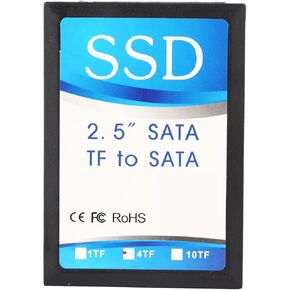 plplaaoo بطاقة الذاكرة إلى محول SATA 4X محول بطاقة الذاكرة الصغيرة لأجهزة الكمبيوتر الصناعية واختبار اللوحة الأم مع الضميمة ومجموعة المسمار 10x7x1 سم in Saudi Arabia