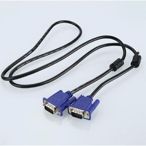 SVGA Super VGA Monitor 15PIN M/M Male to Male Cable Cord for PC TV HDTV Blue 2PCS in Saudi Arabia