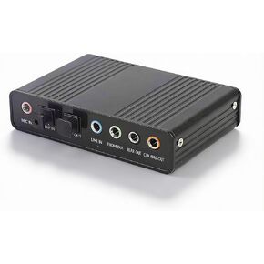 USB 2.0 External Sound Card, 6 Channel 5.1 Surround Adapter, Digital Optical SPDIF Audio Output Adapter for Laptops, Desktop Computers and Machine with USB Port in Kuwait