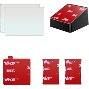 طقم تثبيت على الزجاج الأمامي لكاميرا داش كام M1، حامل بزاوية حادة لسيارة جيب رانجلر و4 رنر، طبقة ثابتة وقاعدة لاصقة، أسود in Kuwait