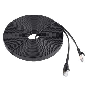 1m/1.8m//5m/8m/10m/15m CAT7 RJ45 600MHz Patch Shielded LAN Network Cable Flat Ethernet Cord (15m / 49.2ft) in Saudi Arabia