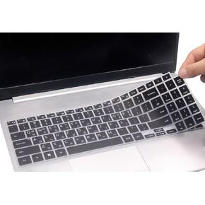 Korean Language Keyboard Cover Compatible for 2025 2024 2023 Samsung Book 5 4 3 2 Pro 360 16", Galaxy Book 5/4 /3 360 15.6" NP960QHA NP750QHA NP754XQA NP960XFG NP964XFG NP950QDB NP950XDB (Black) in Kuwait