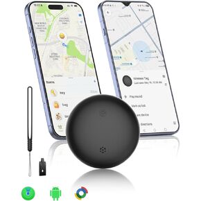 2-in-1 Air Tracker Tag for iOS & Android - Smart Tags Dual System Bluetooth Finder Compatible with Apple Find My & Android Find Hub, Mini GPS Tracker Item Finders for Keys, Wallet, Luggage, Pet, Bike in Saudi Arabia