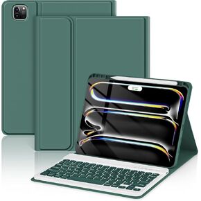 حافظة iPad Air 11 بوصة مع لوحة مفاتيح - حامل عائم مغناطيسي، مفاتيح بإضاءة خلفية ولوحة تتبع للإيماءات، متوافقة مع iPad Air 11 بوصة (M3 2025/M2 2024) و10.9 بوصة (الجيل الرابع/الخامس)، iPad Pro 11 بوصة (الجيل الأول إلى الرابع) - A2 in Kuwait