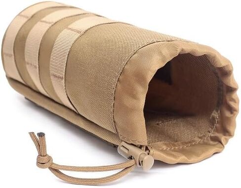 1Pc Tactical Water Bottle Pouch Bag Military Outdoor Travel Hiking Drawstring Water Bottle Holder Kettle Carrier Bag (Without Water Bottle) in Saudi Arabia
