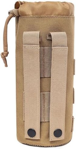 1Pc Tactical Water Bottle Pouch Bag Military Outdoor Travel Hiking Drawstring Water Bottle Holder Kettle Carrier Bag (Without Water Bottle) in Saudi Arabia