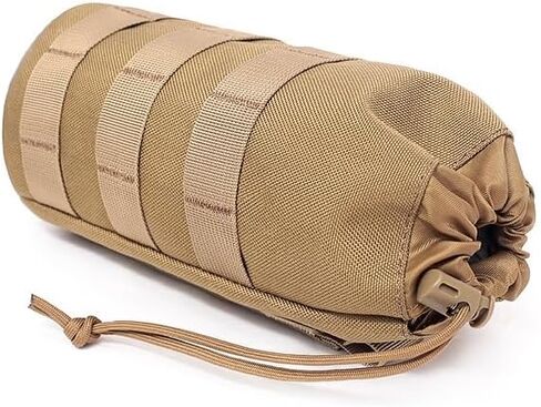1Pc Tactical Water Bottle Pouch Bag Military Outdoor Travel Hiking Drawstring Water Bottle Holder Kettle Carrier Bag (Without Water Bottle) in Saudi Arabia