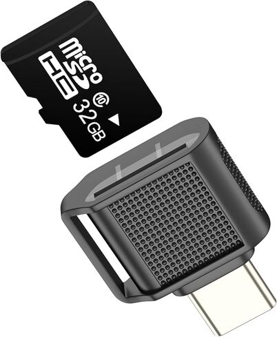 قارئ بطاقة USB C إلى Micro SD لهاتف iPhone 17 16 15 Pro Max كاميرا رقمية شريحة ذاكرة من النوع C لمحول منفذ التوصيل Apple TF لأجهزة Ipad المتوافقة مع ملحقات هاتف Samsung Transfer Laptop Android in Kuwait