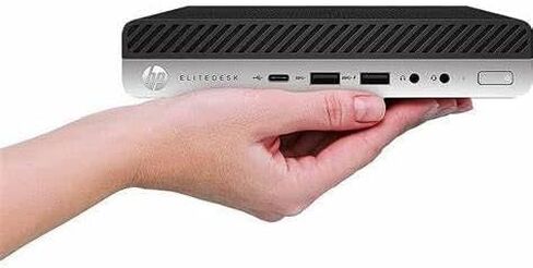 كمبيوتر مكتبي صغير HP EliteDesk 705 G4 مع شاشة FHD مقاس 24 بوصة، وسماعة RGB، وAMD Ryzen 5 2400G 3.6 جيجا هرتز، وذاكرة الوصول العشوائي 8 جيجا، وSSD 256 جيجا، ولوحة مفاتيح وماوس، وUSB WiFi، ونظام التشغيل Windows 11 (متجدد) in Kuwait