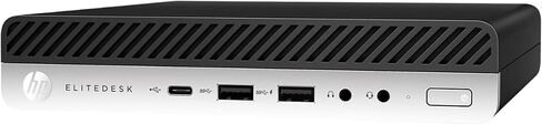 كمبيوتر مكتبي صغير HP EliteDesk 705 G4، AMD رباعي النواة Ryzen™ 3 Pro 2200G، ذاكرة الوصول العشوائي 8 جيجابايت، 256 جيجابايت SSD، WiFi، بلوتوث، Windows 11 Pro (متجدد) in Kuwait