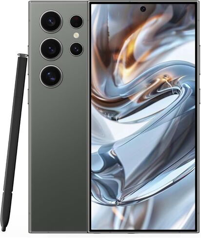 هواتف محمولة غير مقفلة C24 Ultra هاتف ذكي يعمل بنظام Android 13، شاشة عالية الدقة 8+256 جيجابايت/6.8 بوصة/شريحة اتصال مزدوجة/كاميرا 108 ميجابكسل + 48 ميجابكسل/6800 مللي أمبير في الساعة/قلم مدمج (أسود) in Saudi Arabia