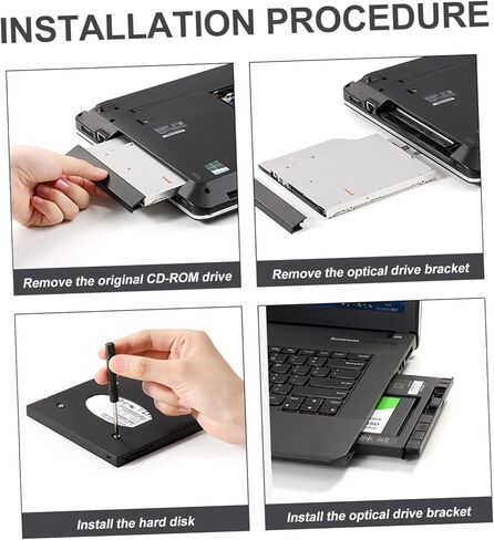 STOBOK Ssd Solid-State Drive Bracket Durable Hard Disk Drive Holder for Laptops All--one Computers Supports Iii up to in Saudi Arabia