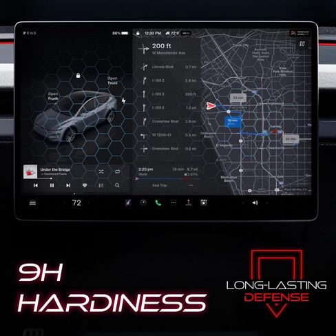 ملحقات واقي شاشة Tesla غير اللامع [بدون وهج وبصمات الأصابع]، واقي زجاجي مقسى مع مجموعة محاذاة (لامع، الطراز الجديد Y Model 3 (15.4")) in Saudi Arabia