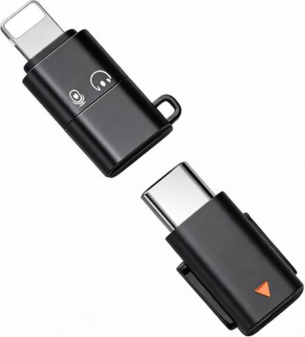 Type C Adapters for DJI Mic Mini, with USB C Adapter for Lightning Port Devices for iPhone Smartphone/PC/Mac Connector Accessories, Wireless Microphone Receiver, Plug and Play in Saudi Arabia