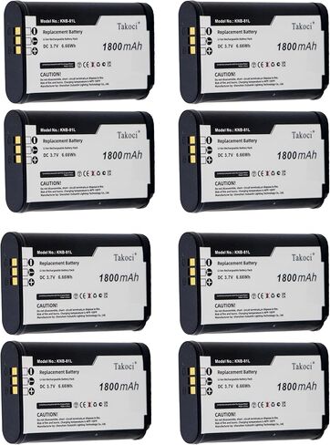 OERIIHIY (8 حزمة TAKOCI بطارية بديلة لـ Kenwood KNB-81L KNB-81LI NX-P500 TK-3601D 1800mAh in Kuwait
