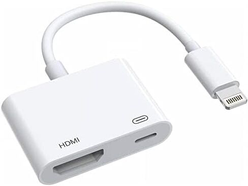 [Apple MFi Certified] Apple Lightning to HDMI Adapter for iPhone to TV, 1080P Digital AV Adapter Sync Screen Connector Cable Compatible for iPhone 14 13 12 11 XS XR X 8 iPad to HDTV Projector Monitor in Saudi Arabia