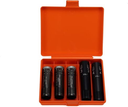 Negrini Extended Shotgun Choke Tube Case (3 Chokes + Wrench) - Fits Various Choke Tube Sizes up to 3-7/8 Inches - Choke Tube Organization with a Speed Wrench Compartment in Saudi Arabia