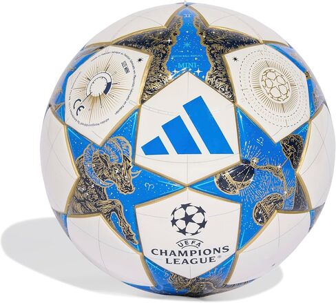 كرة قدم صغيرة من Adidas للجنسين للبالغين من الجنسين، باللون الأبيض/الذهبي الغامق/الرمادي الصلب، 1 in Kuwait