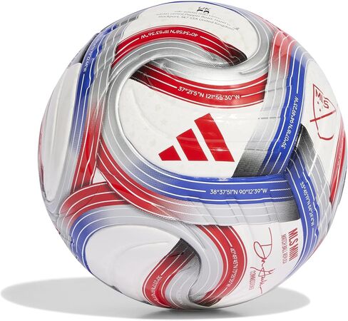 كرة قدم صغيرة من Adidas للجنسين للبالغين من الجنسين، باللون الأبيض/الذهبي الغامق/الرمادي الصلب، 1 in Kuwait