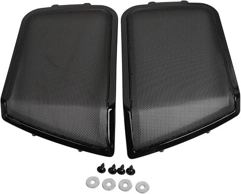 Black 6x9 Hard Saddlebag Lid Speaker Grill For Harley Touring Electra Glide Street Glide Road Glide Road King 1994-2013 in Saudi Arabia