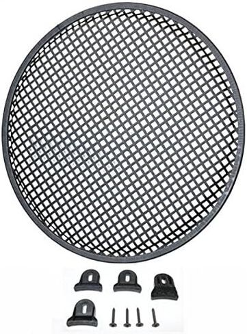 Durable 15-in Diameter Steel Monster Mesh Grill For 15-in Woofers With Hardware Steel Waffle Mesh Rubber Edge Includes Four Slip Resistant Plastic Grill Clamps And Appropriate Screws DEEJAYLED TBH15GR in Saudi Arabia