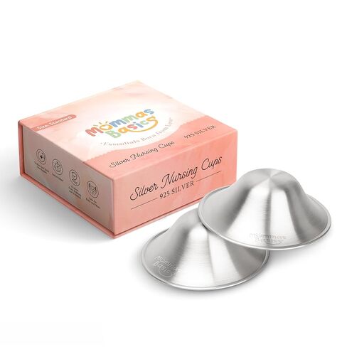 925 Silver Nipple Cups | Nipple Covers for Breastfeeding, Nursing Cup & Nipple Shields for Breastfeeding Newborn | Silver Cups, Breast Shield & Breastfeeding Essentials in Saudi Arabia