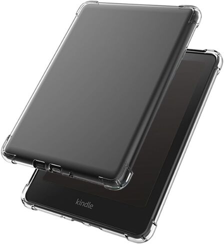 حافظة شفافة من الورق الأبيض - غطاء خلفي مرن من مادة TPU المرنة لجهاز Kindle Paperwhite الجديد مقاس 7 بوصات (الجيل الثاني عشر - 2024) in Saudi Arabia