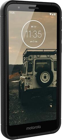 URBAN ARMOR GEAR UAG Made for Moto E6 Scout Feather-Light Rugged [Black] Military Drop Tested Phone Case in Saudi Arabia