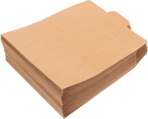 PartyKindom 50Pcs Retro Paper CD Sleeve Envelope Storage Case Durable CD Dvd Protectors for Organizing for Greeting Cards Envelopes Vintage Charm Practical Design in Saudi Arabia