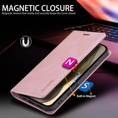 japezop iPhone 17 Pro Max 5G Wallet Case with [RFID Blocking],Card Holder Kickstand Magnetic,Leather Flip Case Wallet for iPhone 17 Pro Max 5G 6.9 Inch (Pink) in Saudi Arabia