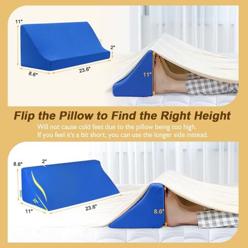 Blanket Lifter for Feet-Sheet Lifters for Foot of Bed Blanket Elevation Wedge Foot Cradle Tent Sleep Support Raiser Supplies Foam Block Toes Pain Leg Knee Ankle Post Surgery Recovery in Saudi Arabia