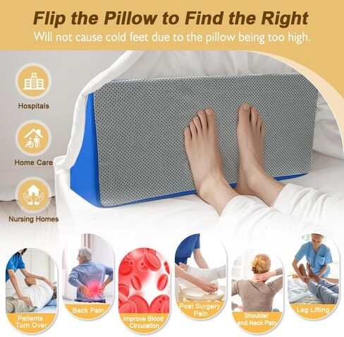 Blanket Lifter for Feet-Sheet Lifters for Foot of Bed Blanket Elevation Wedge Foot Cradle Tent Sleep Support Raiser Supplies Foam Block Toes Pain Leg Knee Ankle Post Surgery Recovery in Saudi Arabia