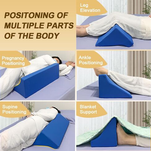 Blanket Lifter for Feet-Sheet Lifters for Foot of Bed Blanket Elevation Wedge Foot Cradle Tent Sleep Support Raiser Supplies Foam Block Toes Pain Leg Knee Ankle Post Surgery Recovery in Saudi Arabia