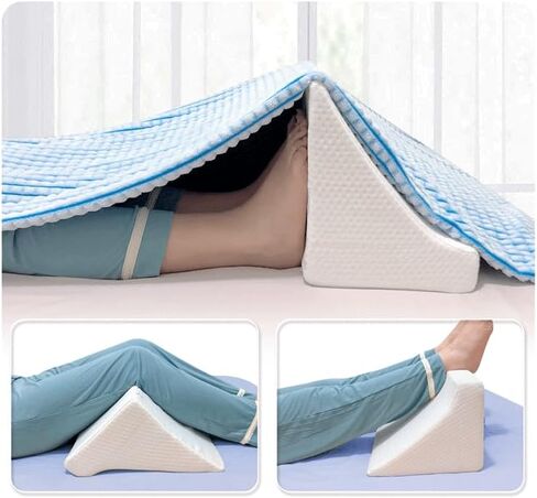 Blanket Lifter for Feet-Sheet Lifters for Foot of Bed Blanket Elevation Wedge Foot Cradle Tent Sleep Support Raiser Supplies Foam Block Toes Pain Leg Knee Ankle Post Surgery Recovery in Saudi Arabia