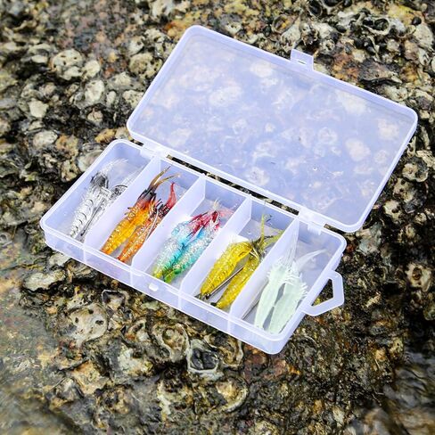 10pcs Soft Shrimp Lure, Soft Silicone Bait Shrimp Fishing Lure, Artificial Bait Fishing Tackle Rigs Jigs with Hooks for Trout Bass Salmon in Saudi Arabia