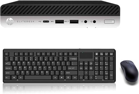 HP EliteDesk 705 G4 Mini Desktop Computer | AMD Ryzen 3 2200G 3.5GHz | 8GB RAM | 256GB SSD | Keyboard & Mouse | USB WiFi | USB BT | Windows 11 Pro (Renewed) in Kuwait