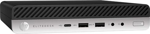 HP EliteDesk 705 G5 Desktop Mini Computer PC, AMD Ryzen 5 Pro 3400 Processor, 8GB RAM, 256GB SSD, Keyboard & Mouse, DisplayPort, RJ-45, Windows 11 Pro (Renewed) in Kuwait