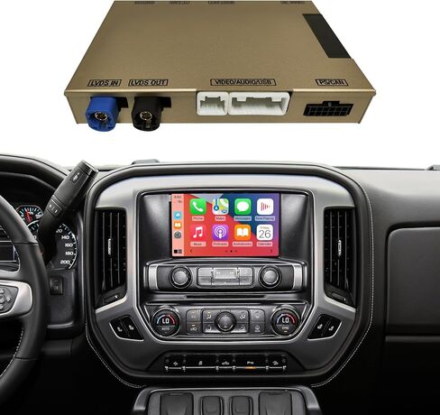 مجموعة فك ترميز مجموعة CarPlay التحديثية اللاسلكية من NINETOM، متوافقة مع كاديلاك وبويك وشيفروليه وجي إم سي (2014-2020) مع نظام HMI 2.0، وتدعم Android Auto، وMirror Link، والكاميرا العكسية in Kuwait