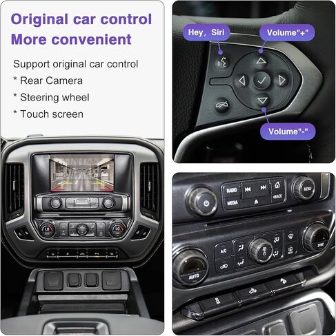 مجموعة فك ترميز مجموعة CarPlay التحديثية اللاسلكية من NINETOM، متوافقة مع كاديلاك وبويك وشيفروليه وجي إم سي (2014-2020) مع نظام HMI 2.0، وتدعم Android Auto، وMirror Link، والكاميرا العكسية in Kuwait