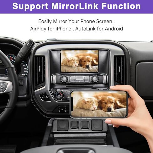 مجموعة فك ترميز مجموعة CarPlay التحديثية اللاسلكية من NINETOM، متوافقة مع كاديلاك وبويك وشيفروليه وجي إم سي (2014-2020) مع نظام HMI 2.0، وتدعم Android Auto، وMirror Link، والكاميرا العكسية in Kuwait