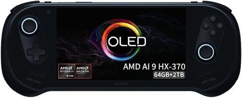 AYANEO 3 [AMD AI 370-64GB+2TB] 7 بوصة وحدة تحكم صغيرة محمولة ويندوز 11 قطعة AAA وحدة تحكم ألعاب 1920X1080 شاشة لمس كمبيوتر محمول تابلت كمبيوتر أسود in Kuwait