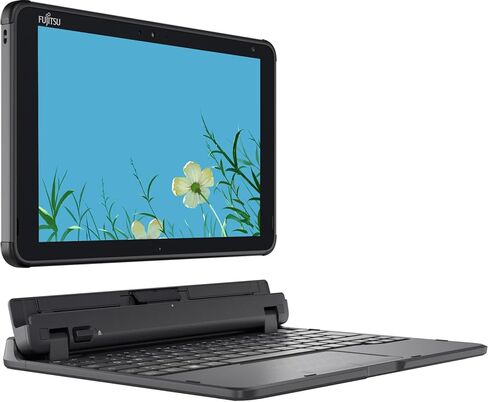 كمبيوتر لوحي Fujitsu Stylistic Q5010 يعمل باللمس، 10.1 بوصة WUXGA (1920x1200) نوت بوك، معالج Celeron N4020 1.1 جيجا هرتز، حتى 2.8 جيجا هرتز، 4 جيجا رام، 64 جيجا SSD، IPS، لوحة مفاتيح يابانية، Windows 11 Pro (متجدد) in Kuwait