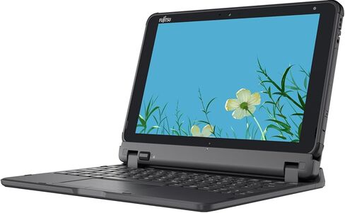 كمبيوتر لوحي Fujitsu Stylistic Q5010 يعمل باللمس، 10.1 بوصة WUXGA (1920x1200) نوت بوك، معالج Celeron N4020 1.1 جيجا هرتز، حتى 2.8 جيجا هرتز، 4 جيجا رام، 64 جيجا SSD، IPS، لوحة مفاتيح يابانية، Windows 11 Pro (متجدد) in Kuwait