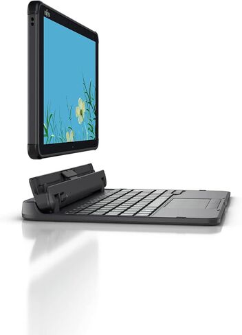 كمبيوتر لوحي Fujitsu Stylistic Q5010 يعمل باللمس، 10.1 بوصة WUXGA (1920x1200) نوت بوك، معالج Celeron N4020 1.1 جيجا هرتز، حتى 2.8 جيجا هرتز، 4 جيجا رام، 64 جيجا SSD، IPS، لوحة مفاتيح يابانية، Windows 11 Pro (متجدد) in Kuwait