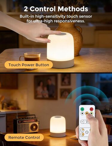 [3600mAh] Portable Dimmable Touch Night Light, 3 Colors Egg Light for baby Nursery, Rechargeable battery powered Lights for Kids Toddler room, Small Cordless Table Bedside Lamp for breastfeeding, soft in Saudi Arabia